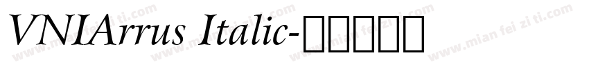 VNIArrus Italic字体转换